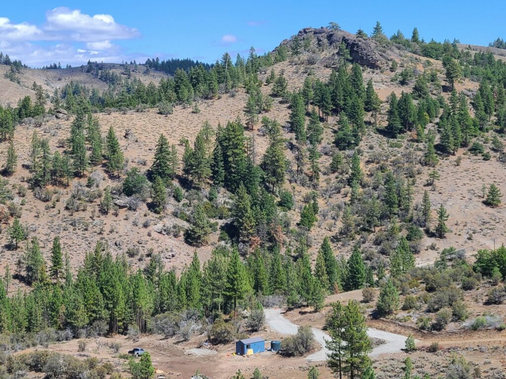 Aerial view of High Camp nestled on Beckwourth Peak in the Lost Sierra