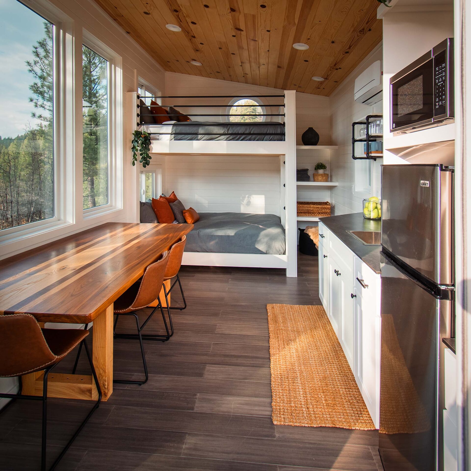 North Cabin private deck with mountain views, Beckwourth Peak High Camp