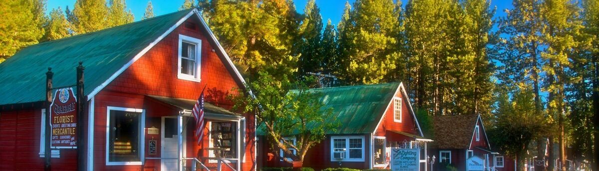 Graeagle mountain village near Beckwourth Peak High Camp, Lost Sierra California