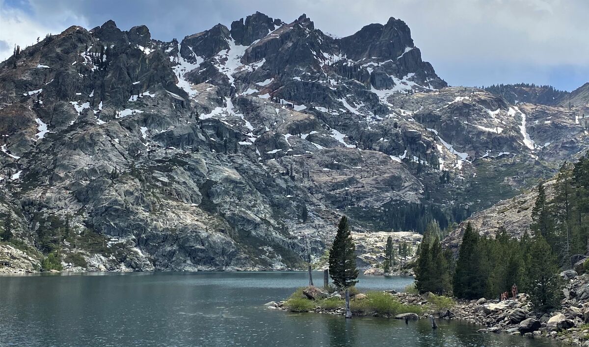 Lakes Basin Gold Lake swimming and hiking near Portola, California