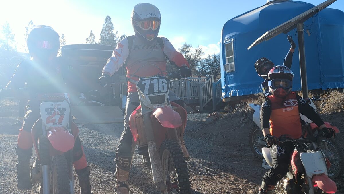 CABDR riders on the Section 6 alternate through the Lost Sierra