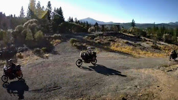 NorCal BDR riders at Beckwourth Peak High Camp on the CABDR-North alternate